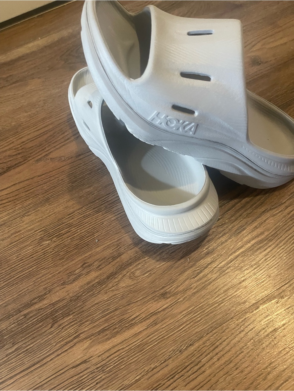 Hoka woman gray Slip-On Sandal Clog